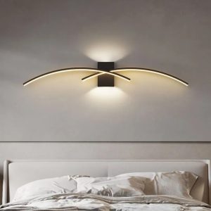 Modern Minimalist LED Wall Light Black White Interior Decoration Lamps Wall Lamp Living Room Up Down Light Indoor for Bed Room